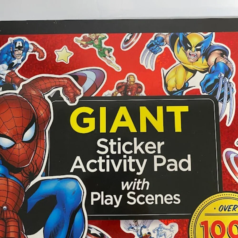 Marvel Giant Sticker Activity Pad with Over 1000 Reusable Stickers